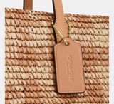  Túi Nữ Coach City Tote Bag Gingham Print 'Tan' 