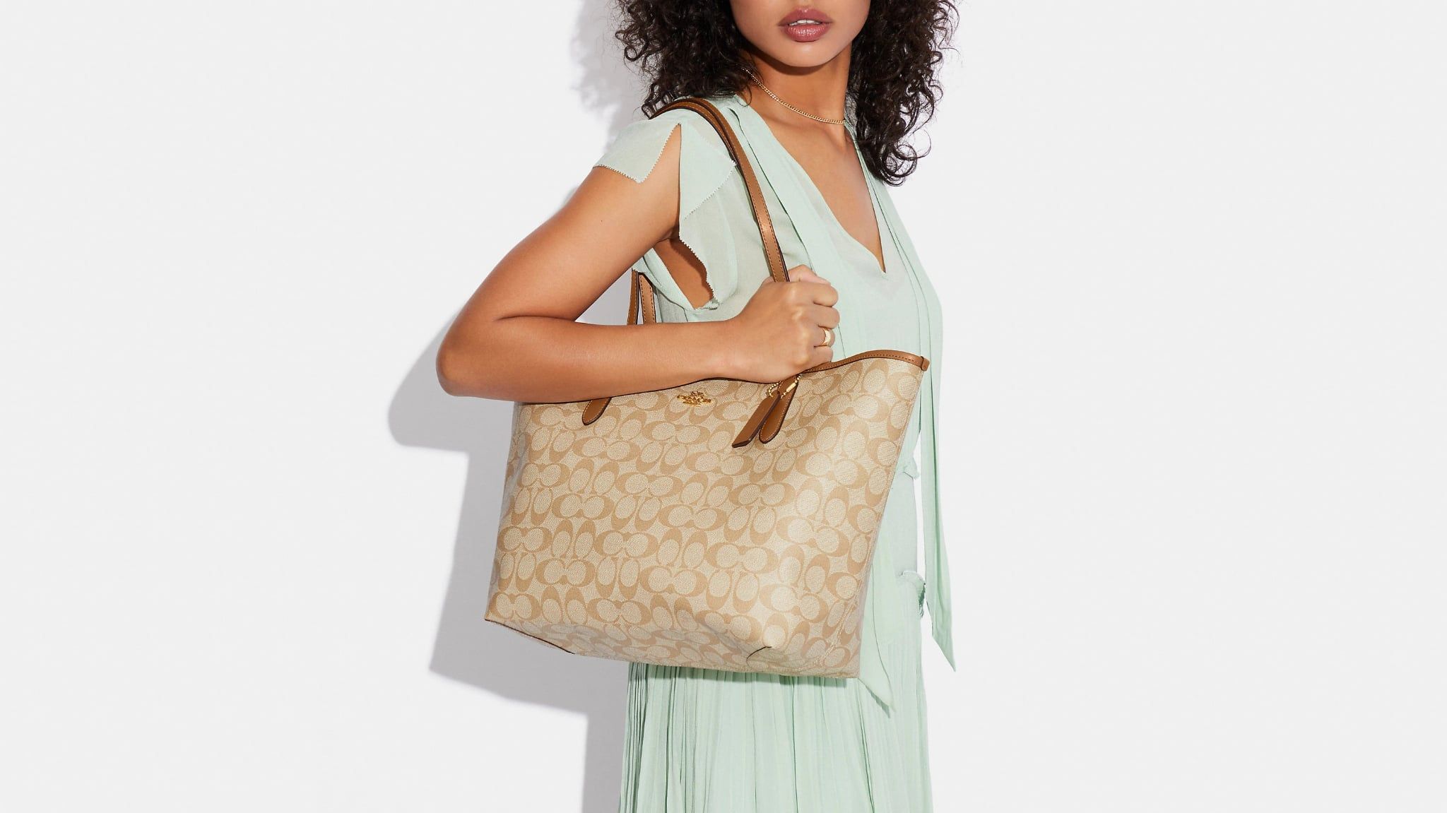  Túi Nữ Coach City Tote 'Tan' 