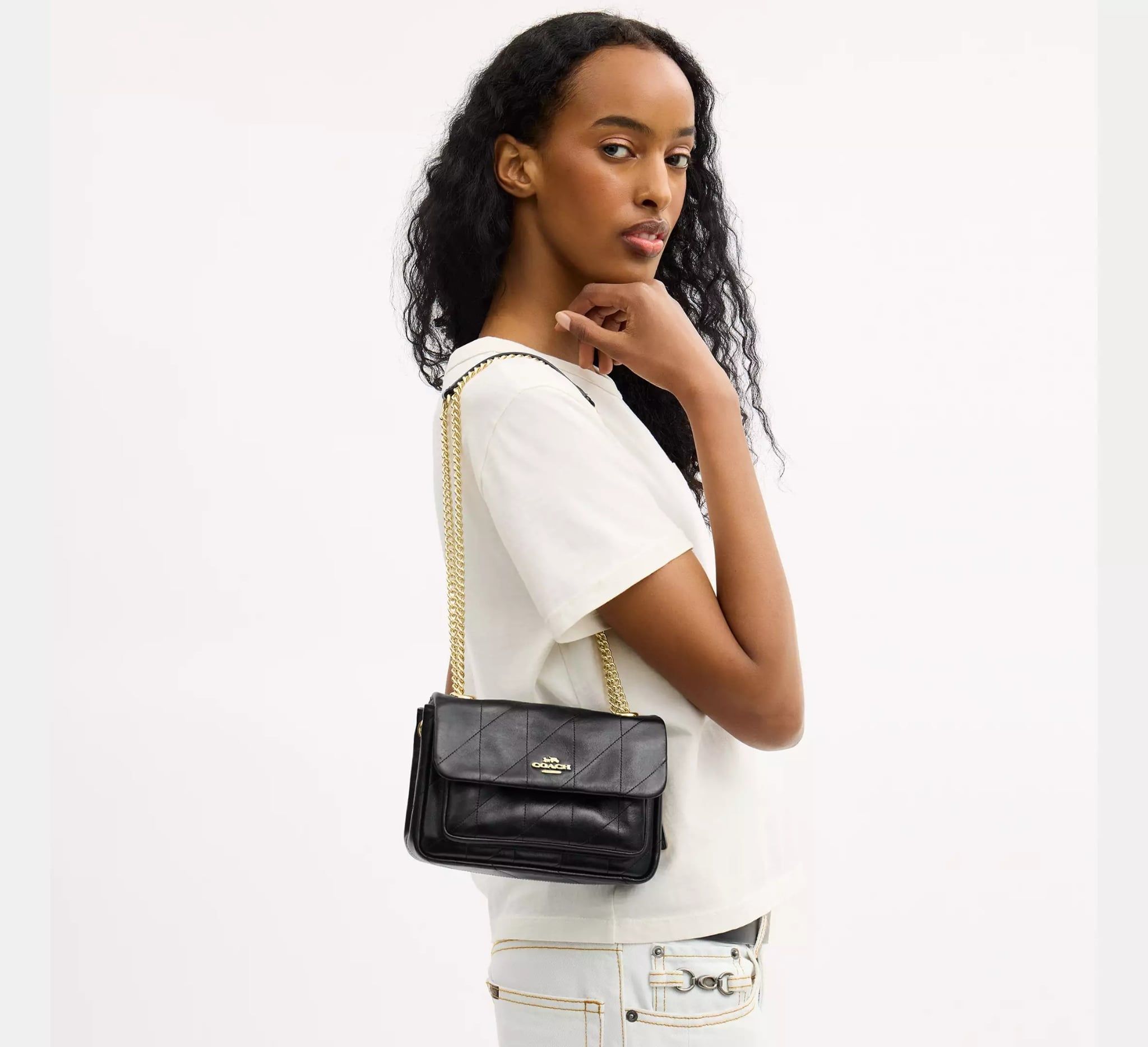  Túi Nữ Coach Elodie Crossbody Bag 18 'Black' 