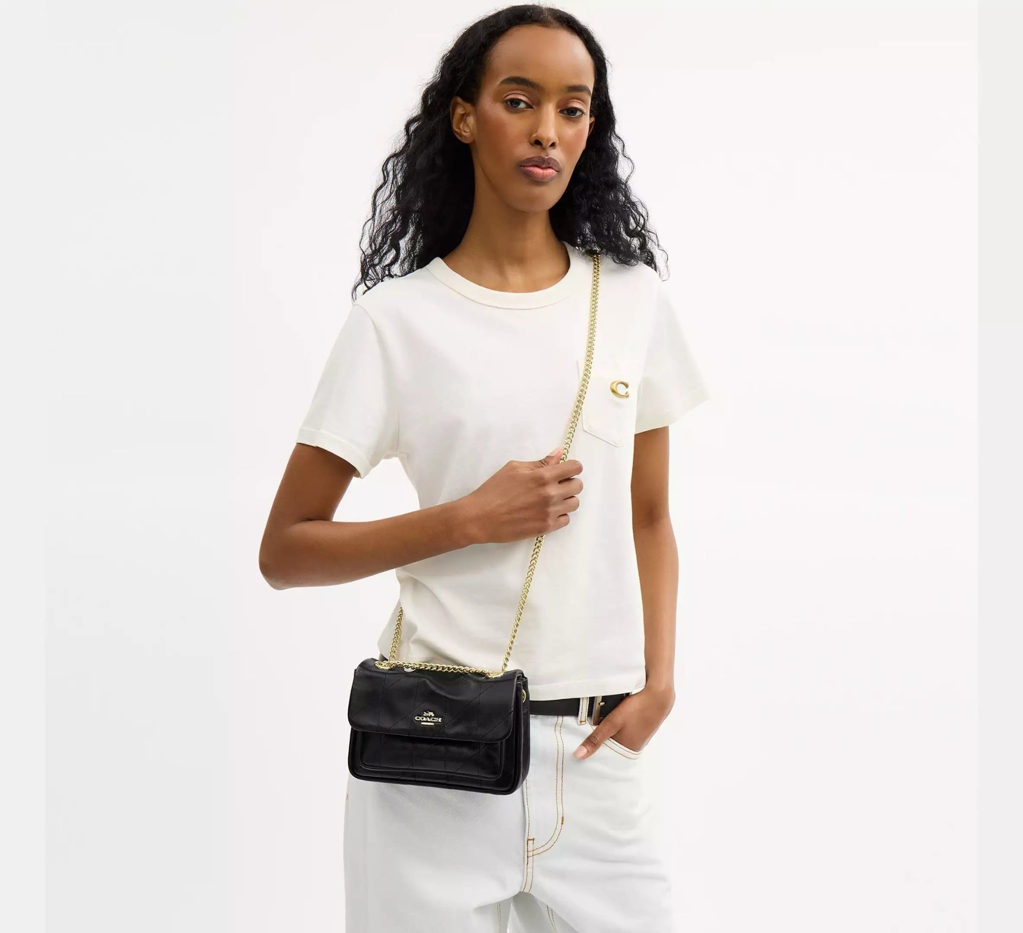  Túi Nữ Coach Elodie Crossbody Bag 18 'Black' 