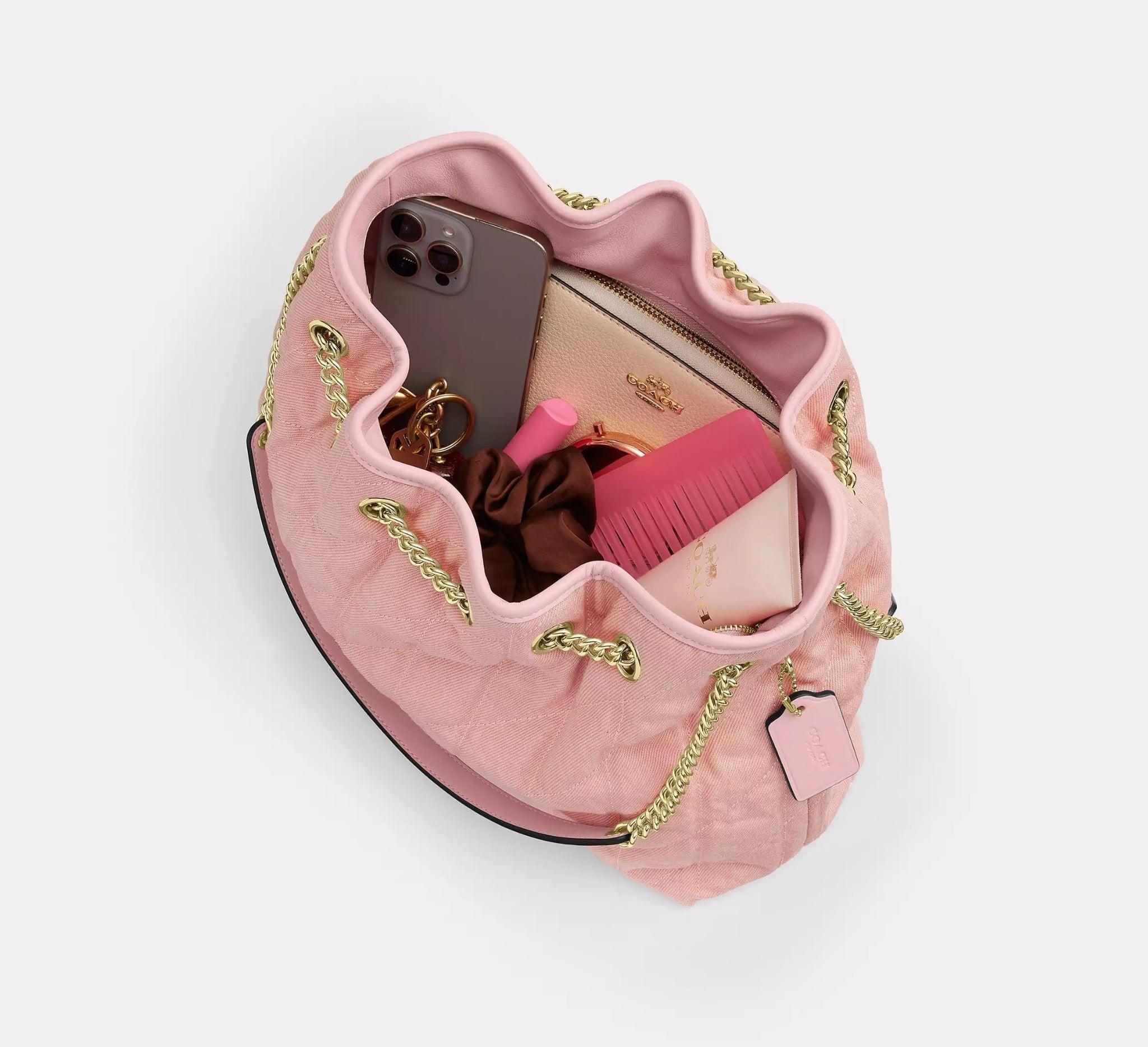  Túi Nữ Coach Evelyn Shoulder Bag 'Pink' 