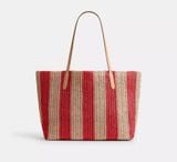  Túi Nữ Coach Large City Tote Bag 'Tan Red' 