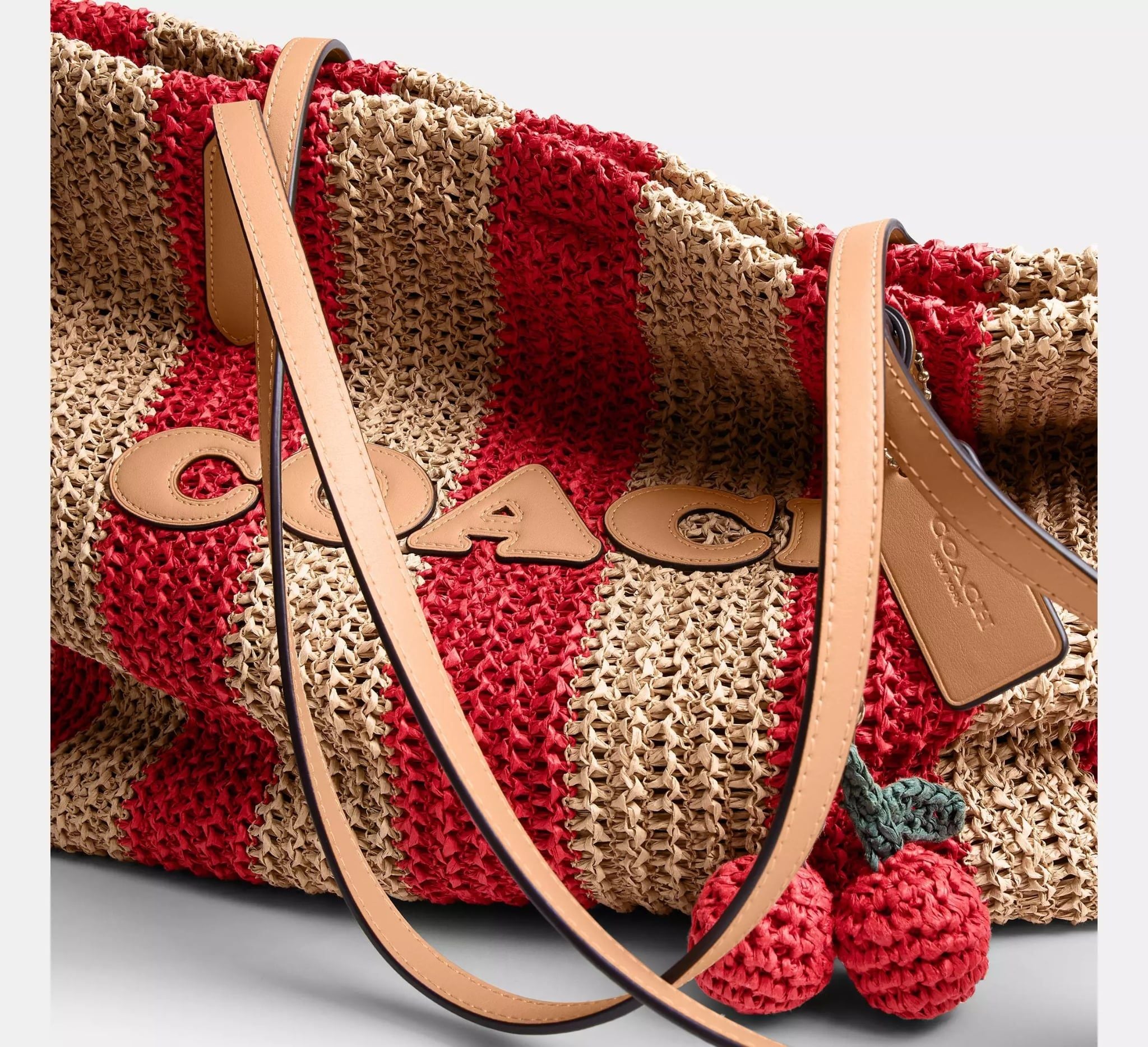  Túi Nữ Coach Large City Tote Bag 'Tan Red' 