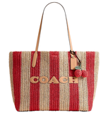  Túi Nữ Coach Large City Tote Bag 'Tan Red' 