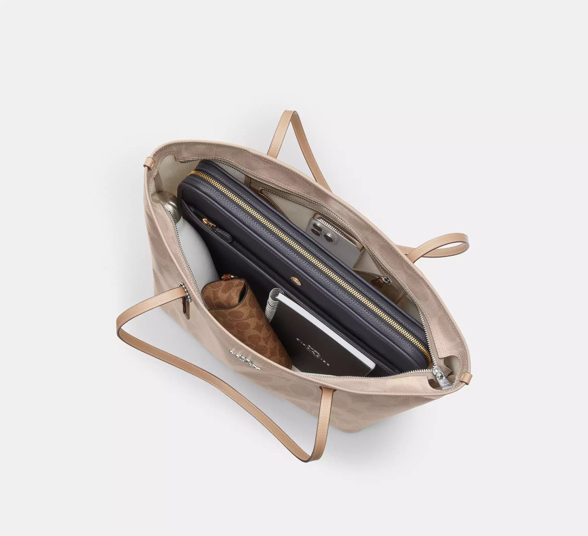  Túi Nữ Coach Large City Tote Bag 'Taupe' 