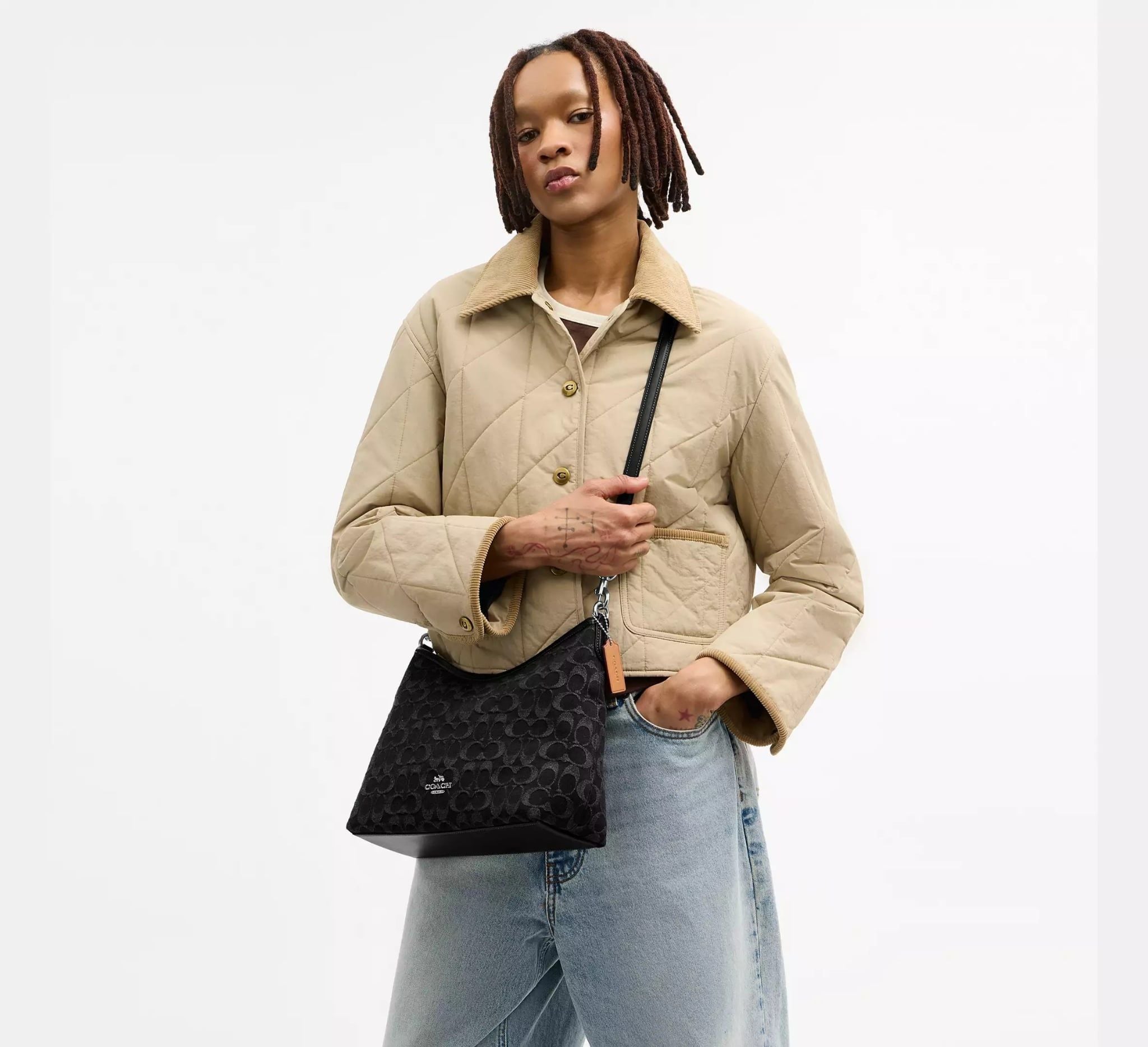  Túi Nữ Coach Laurel Shoulder Bag 'Black' 