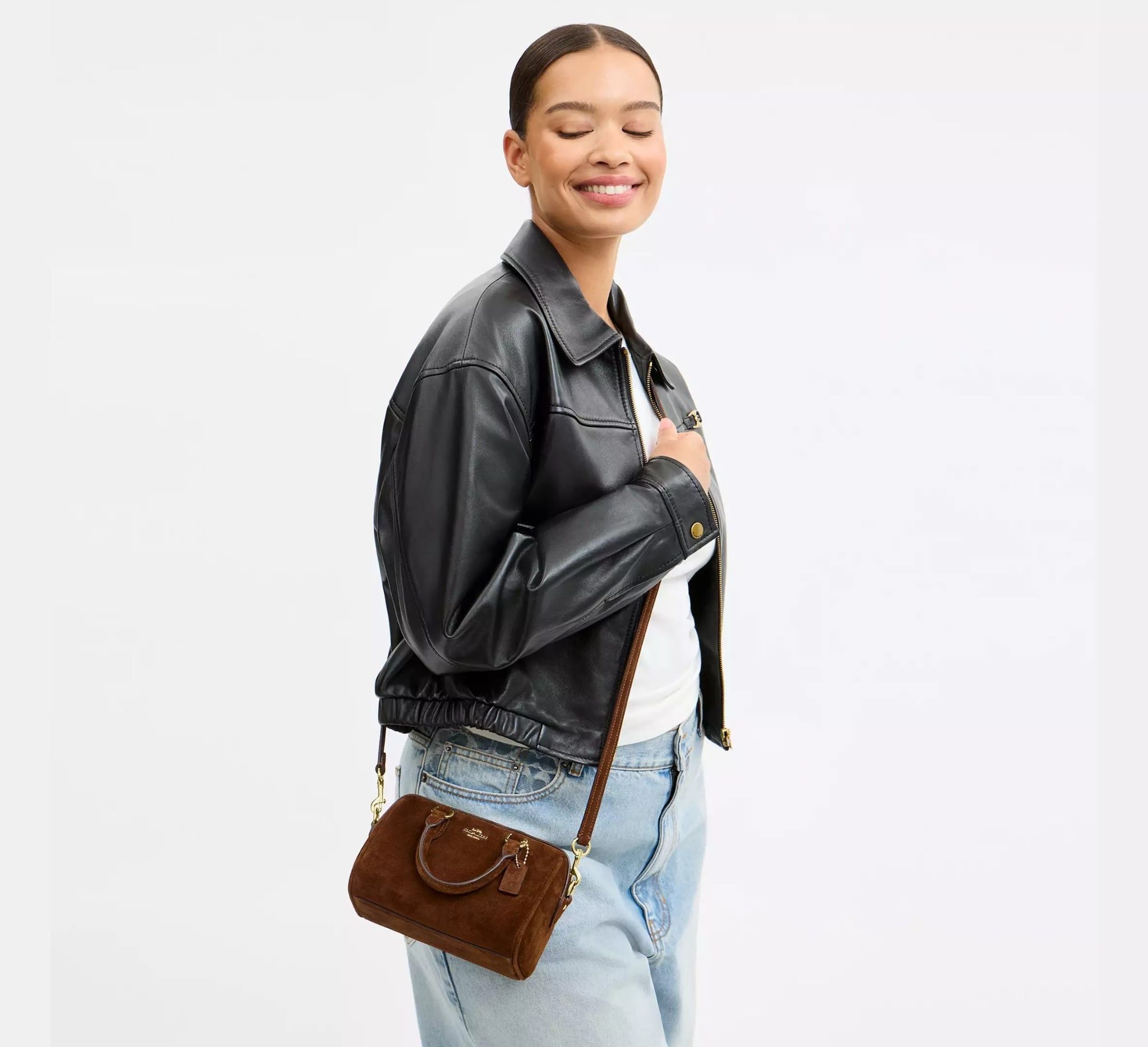  Túi Nữ Coach Mini Rowan Crossbody Bag 'Brown' 