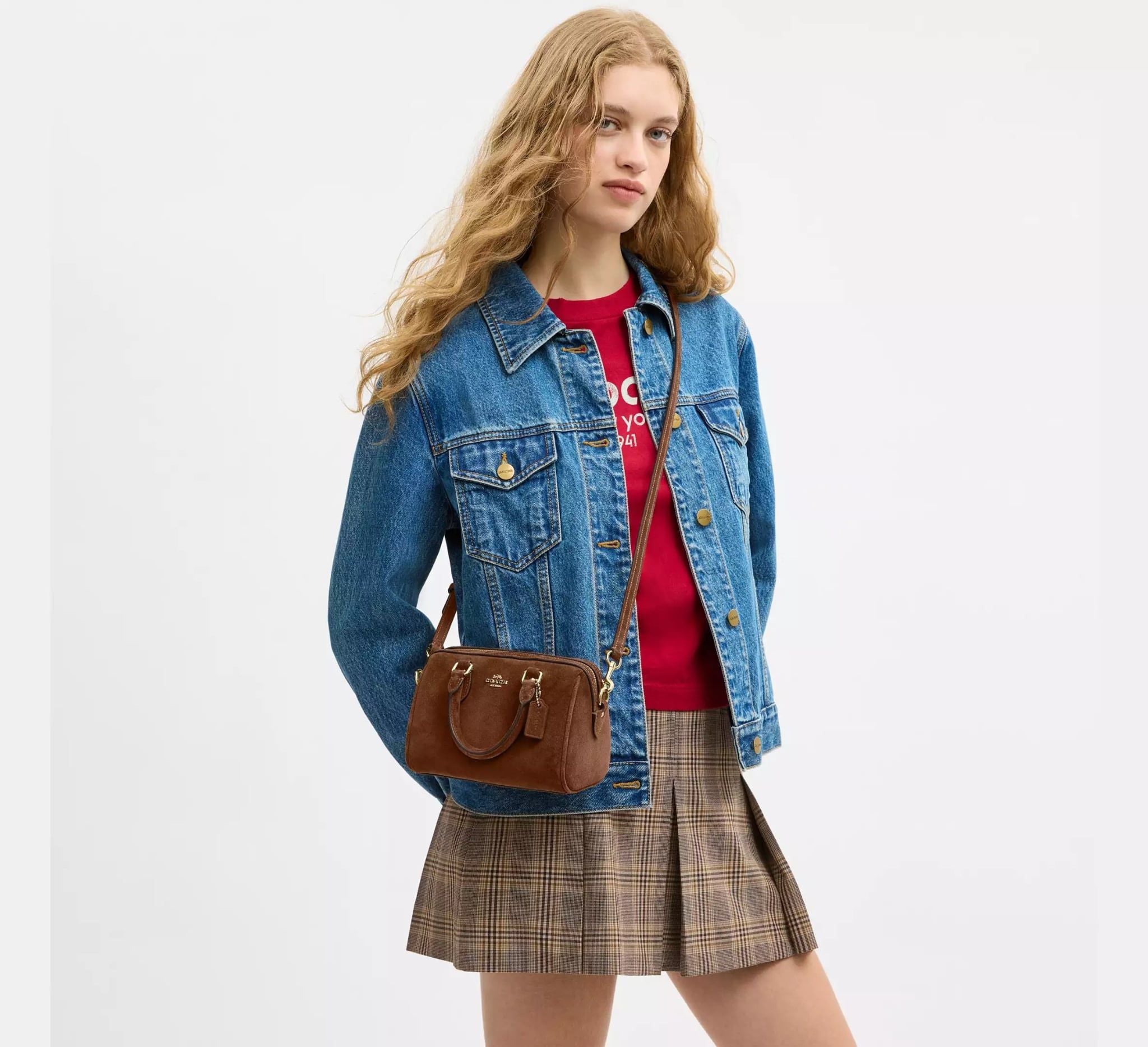  Túi Nữ Coach Mini Rowan Crossbody Bag 'Brown' 