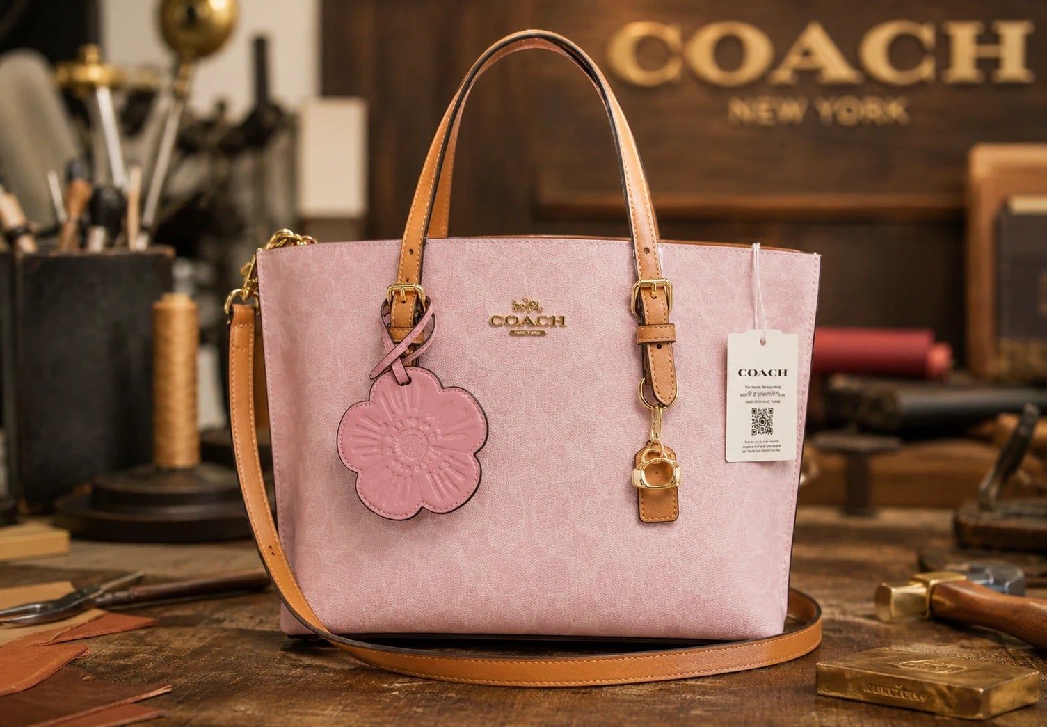  Túi Nữ Coach Mollie 25 Bag 'Pink' 