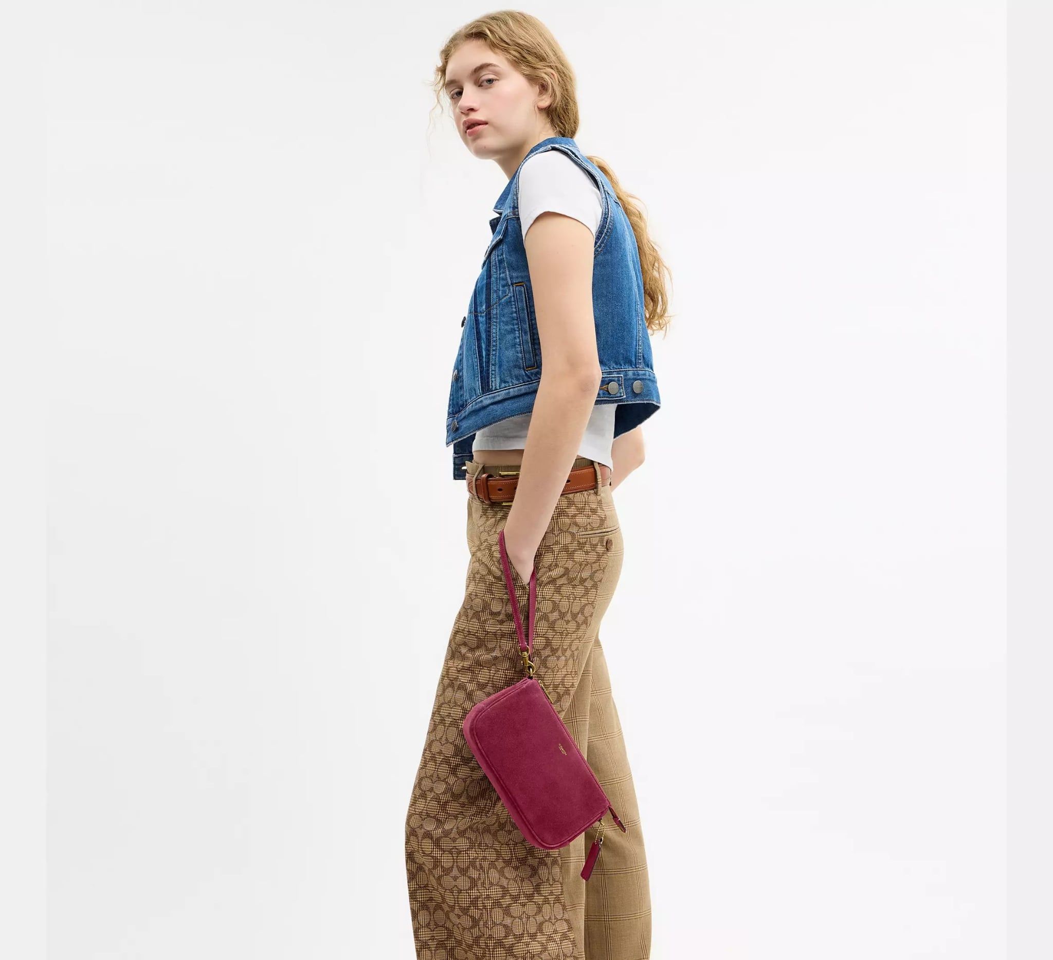  Túi Nữ Coach Plaza Bag 'Dark Fuchsia' 
