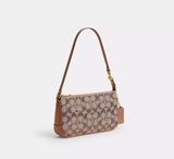  Túi Nữ Coach Plaza Bag In Crystal Jacquard 'Brass' 