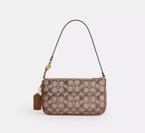  Túi Nữ Coach Plaza Bag In Crystal Jacquard 'Brass' 