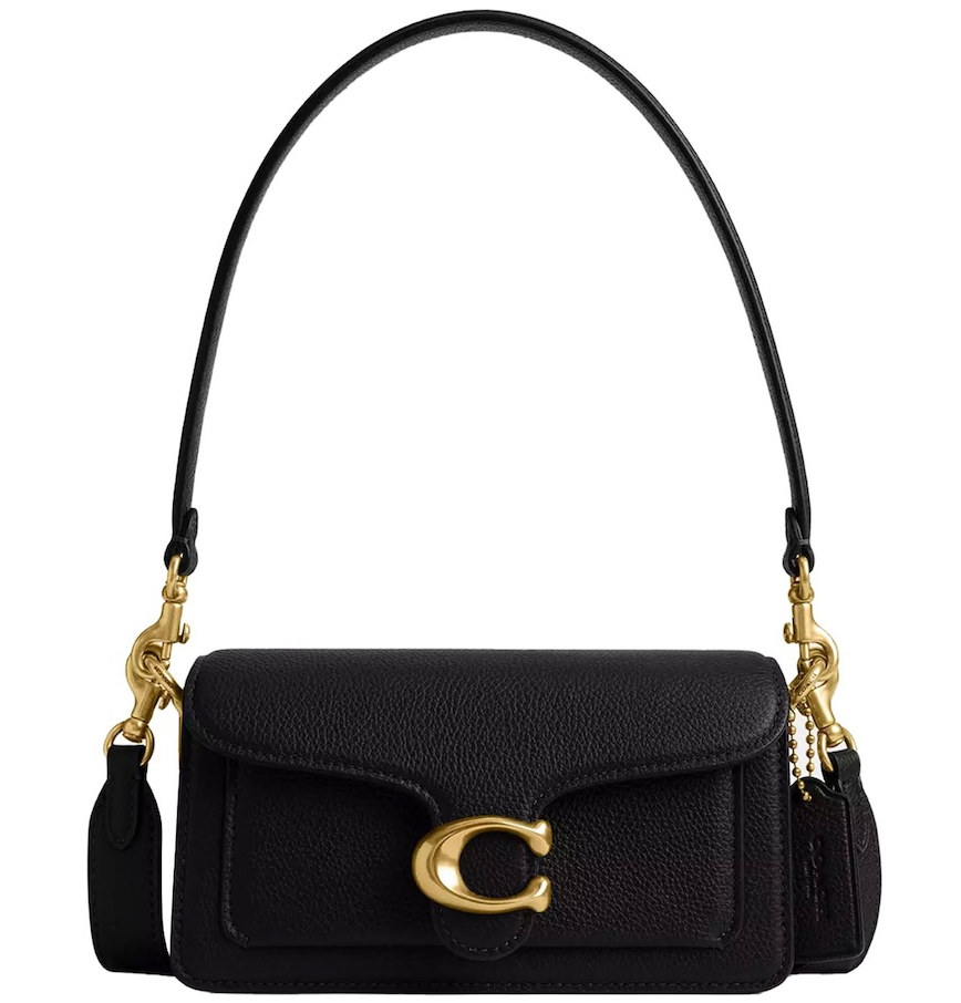  Túi Nữ Coach Polished Pebble Tabby Shoulder Bag 'Black' 