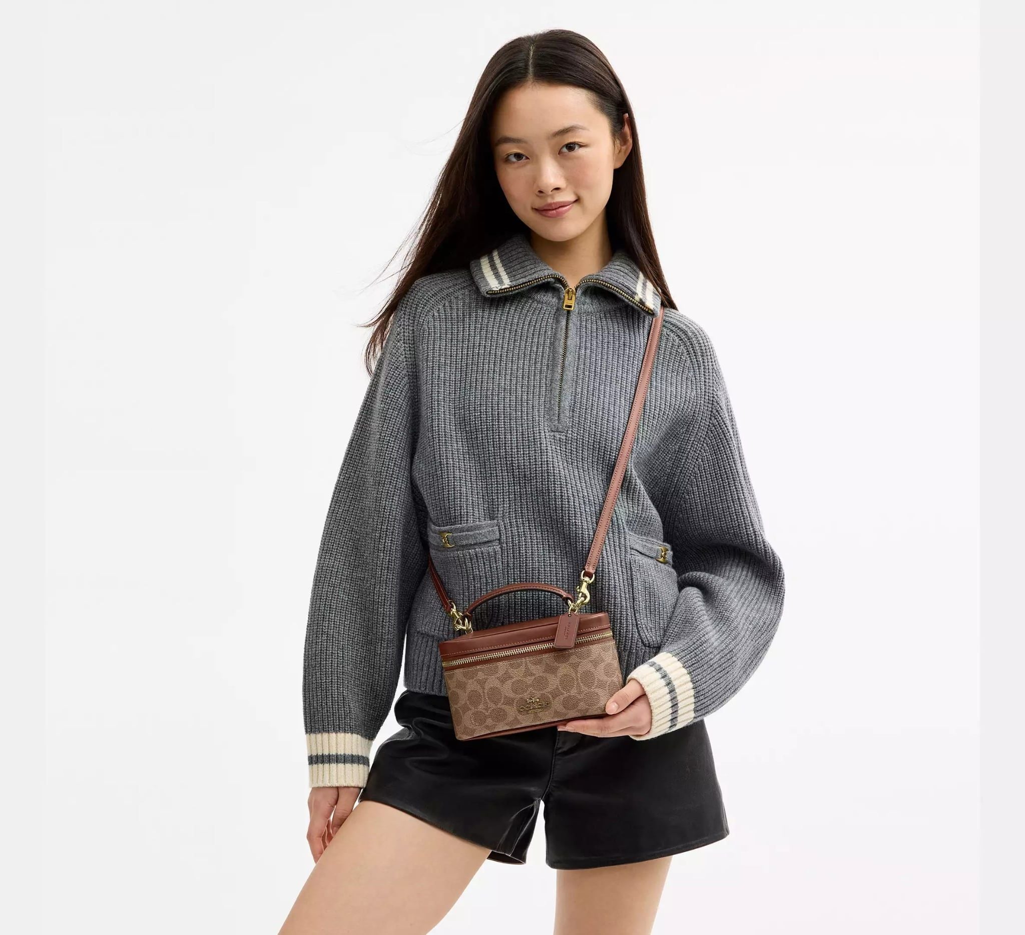  Túi Nữ Coach Rainer Crossbody Bag 18 'Tan' 