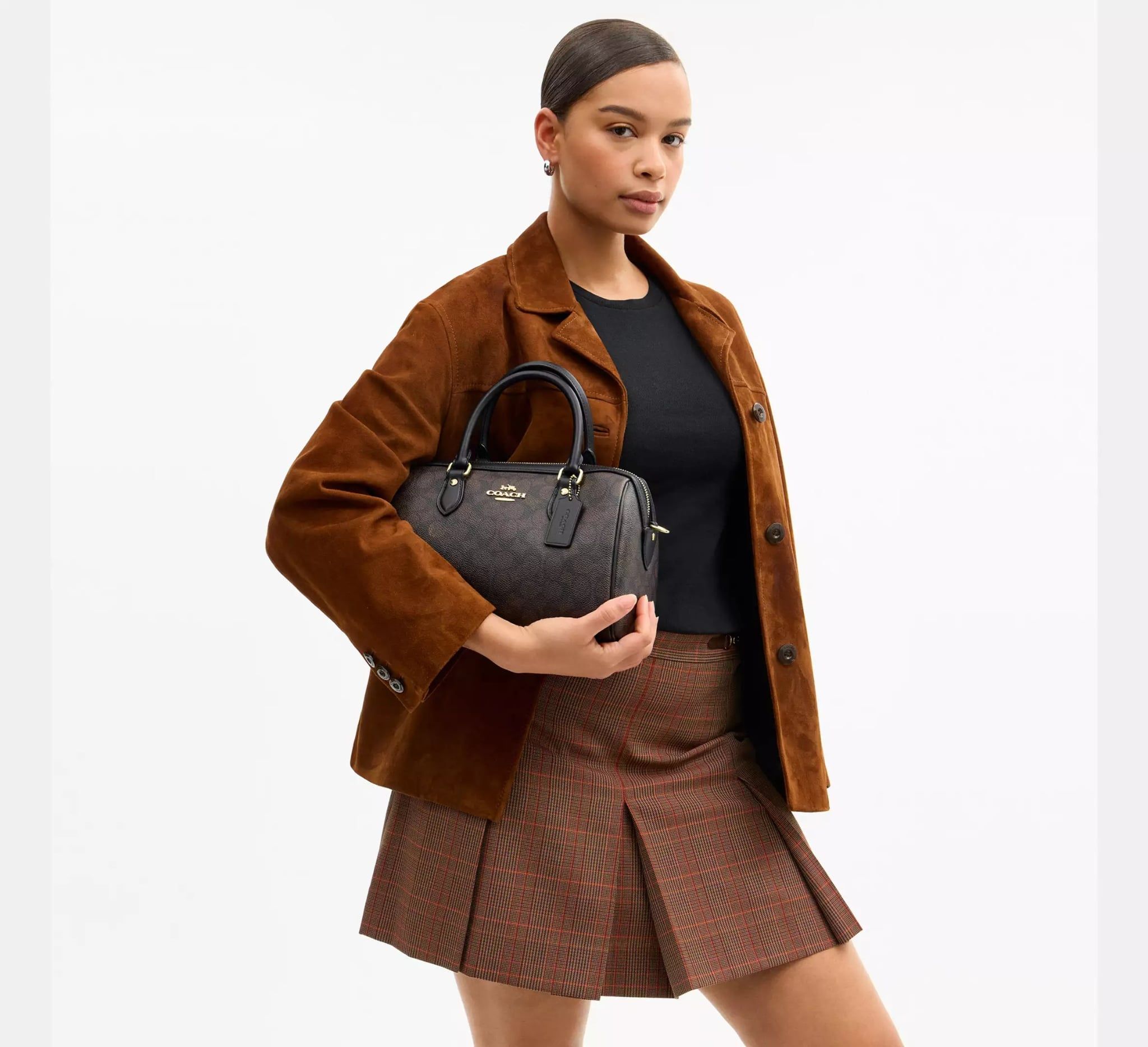  Túi Nữ Coach Rowan Satchel Bag 'Walnut' 