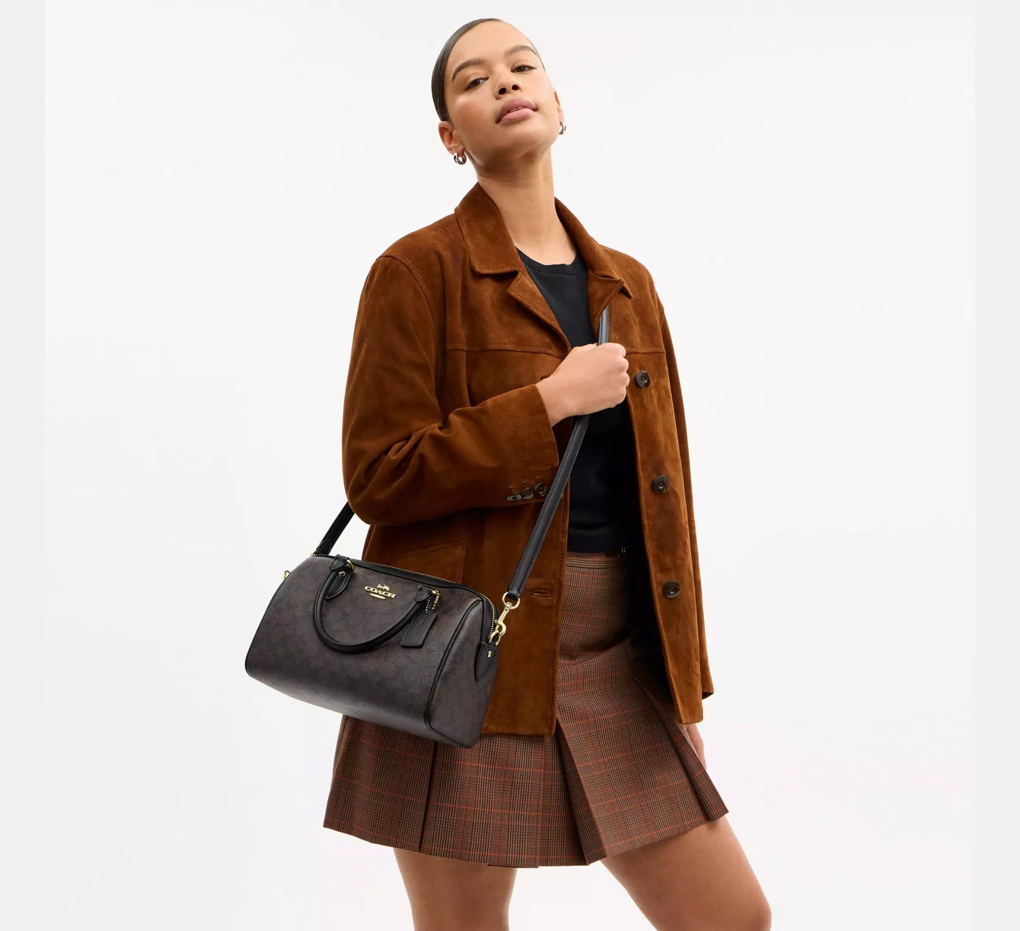  Túi Nữ Coach Rowan Satchel Bag 'Walnut' 