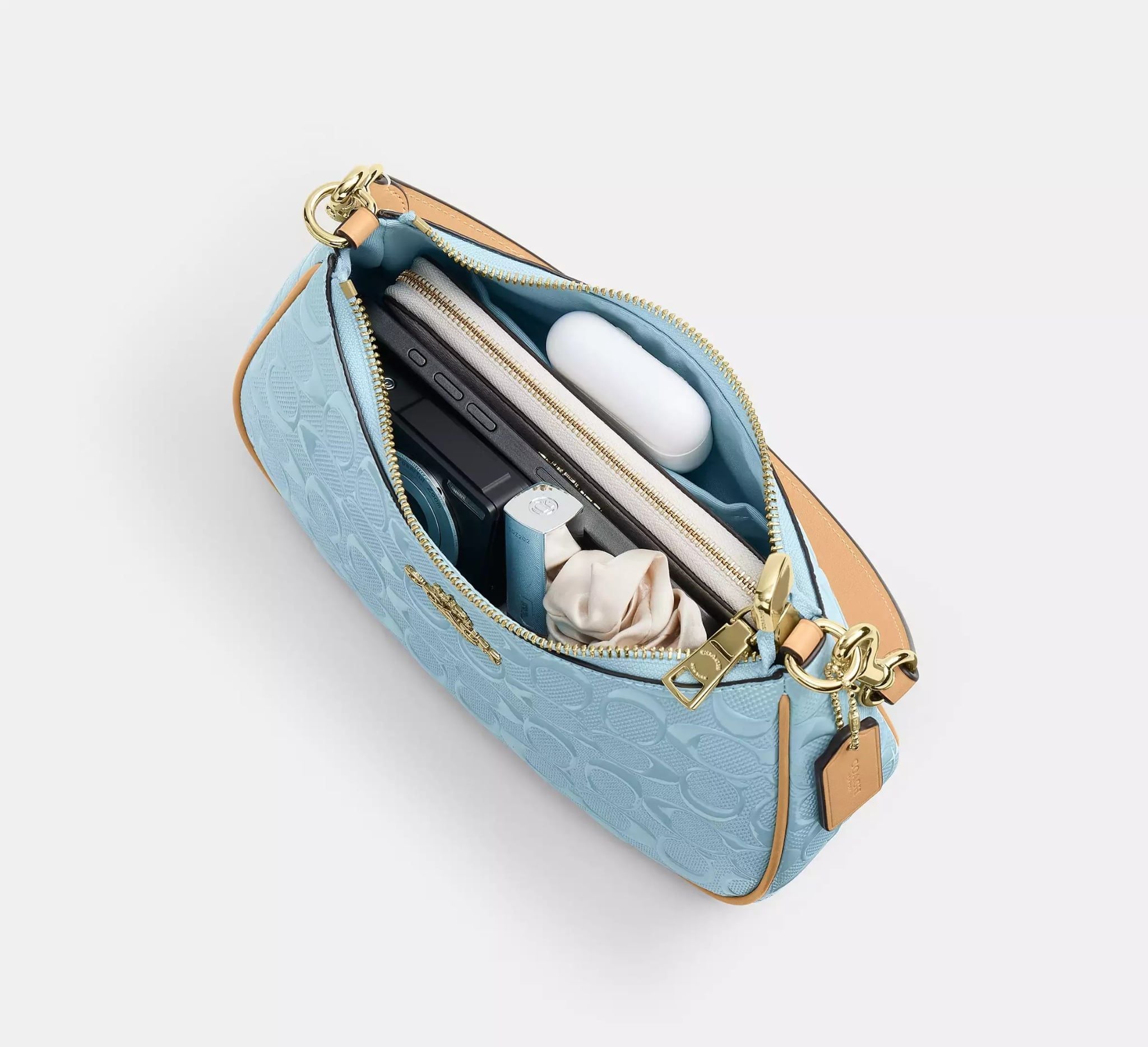  Túi Nữ Coach Teri Shoulder Bag 'Light Blue' 