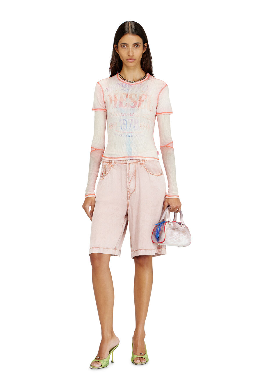  Túi Nữ Diesel 1DR Dome-Small Bowling Bag 'Pink' 