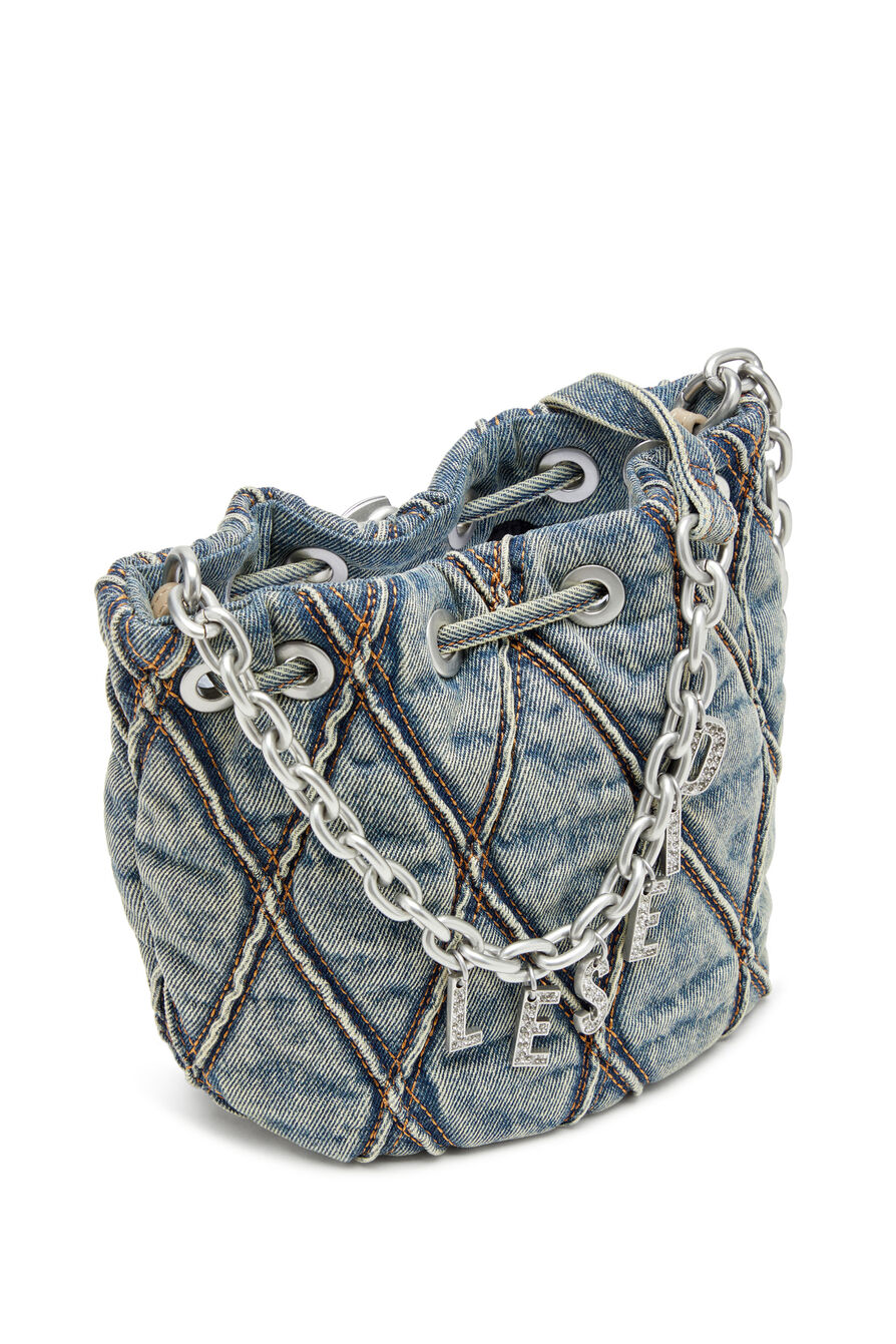 Túi Nữ Diesel Charm-D S-Mini Bucket Bag 'Blue' 