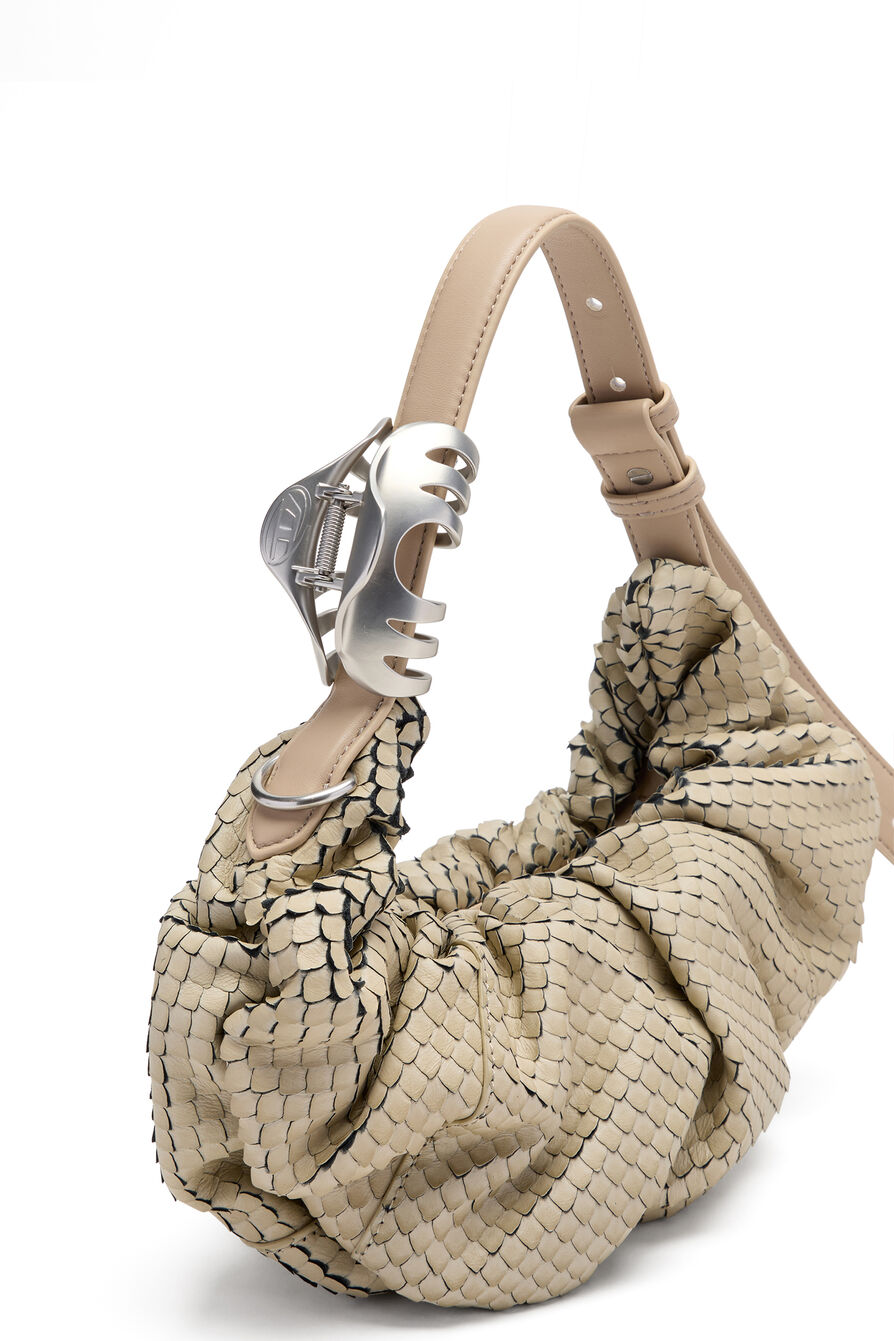  Túi Nữ Diesel Grab-D-Small Scrunched Hobo Bag 'Beige' 