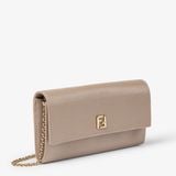  Túi Nữ Fendi FF Continental With Chain 'Grey' 
