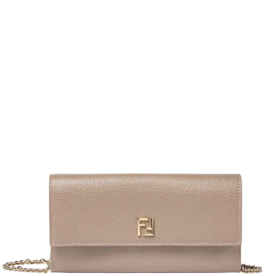  Túi Nữ Fendi FF Continental With Chain 'Grey' 