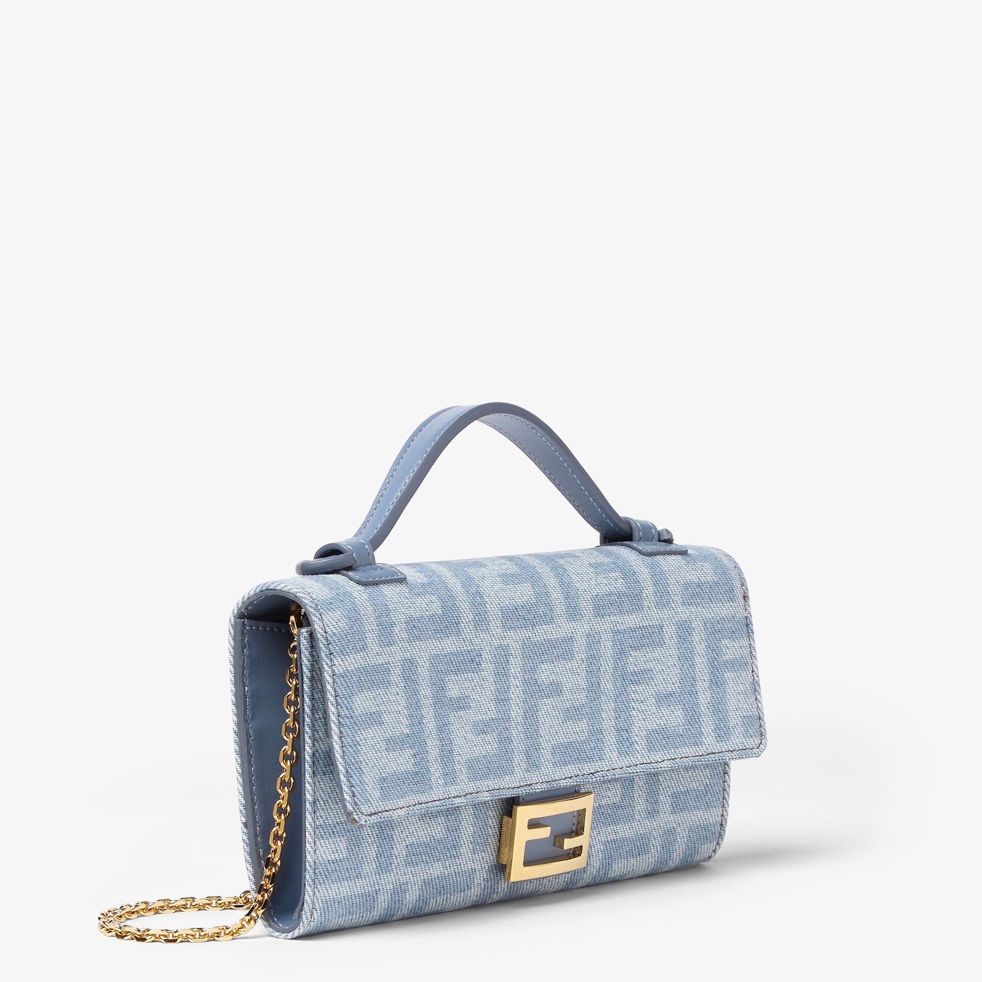  Túi Nữ Fendi Tube Continental With Chain 'Blue' 
