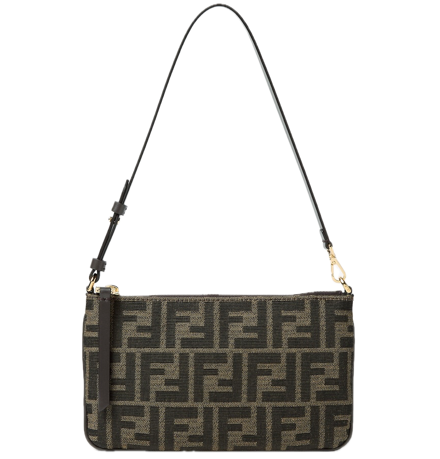 Túi Nữ Fendi Tube Flat Pouch 'Brown' 
