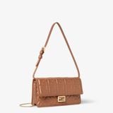 Túi Nữ Fendi Tube Wallet On Chain 'Brown' 