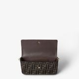  Túi Nữ Fendi Tube Wallet On Chain 'Brown' 