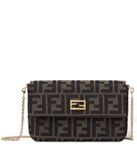  Túi Nữ Fendi Tube Wallet On Chain 'Brown' 