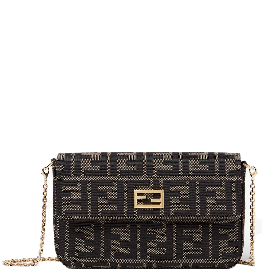  Túi Nữ Fendi Tube Wallet On Chain 'Brown' 