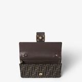  Túi Nữ Fendi Tube Wallet On Chain 'Brown' 