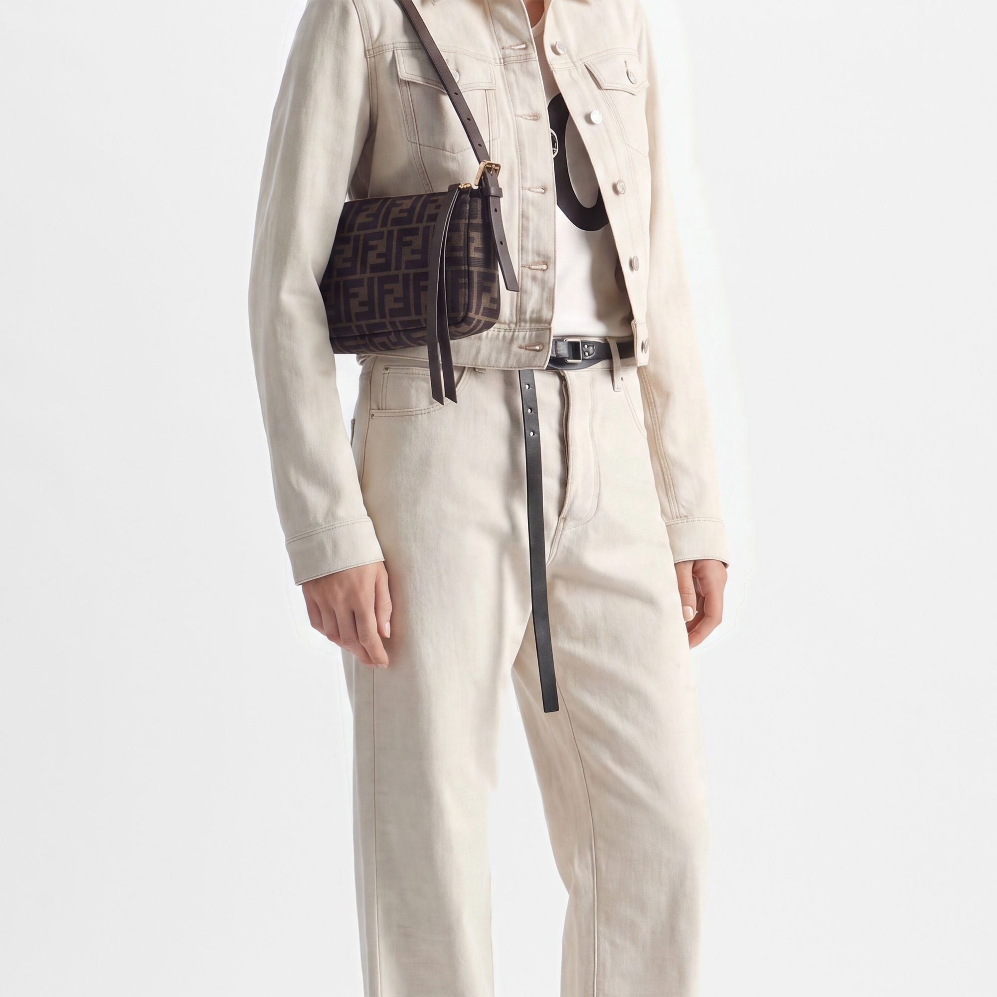  Túi Nữ Fendi Zip Top Small 'Brown' 