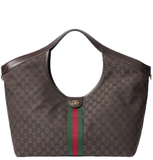  Túi Nữ Gucci Giglio Large Tote Bag 'Brown' 