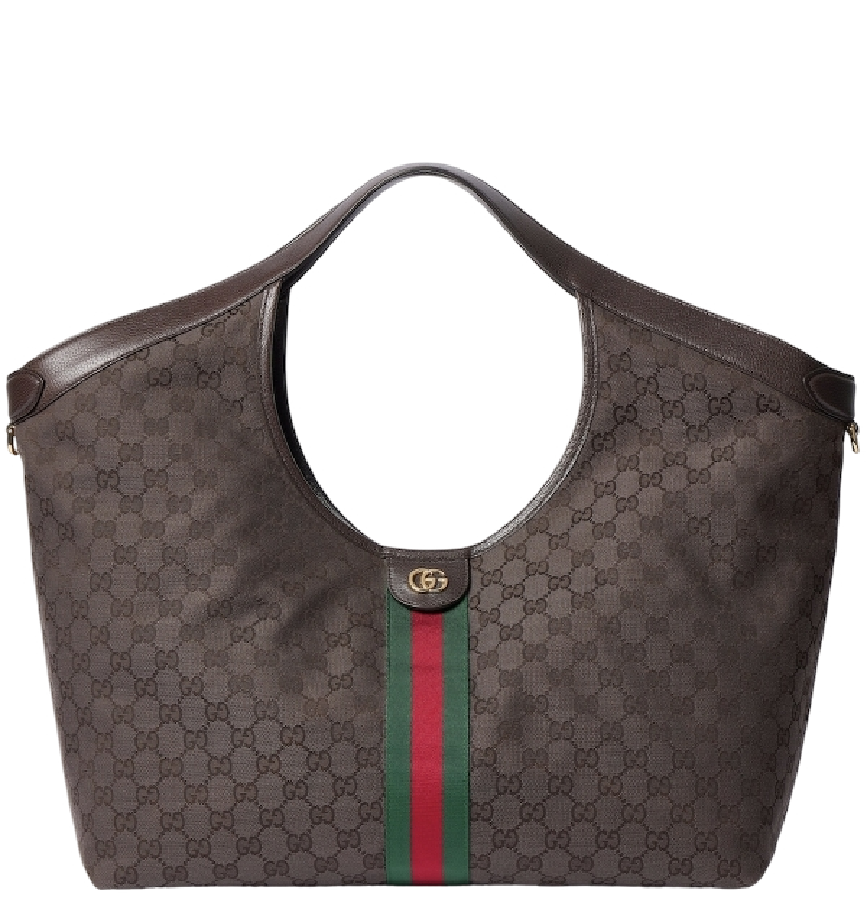  Túi Nữ Gucci Giglio Large Tote Bag 'Brown' 
