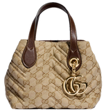  Túi Nữ ‎Gucci Marmont Small Tote Bag 'Sand' 