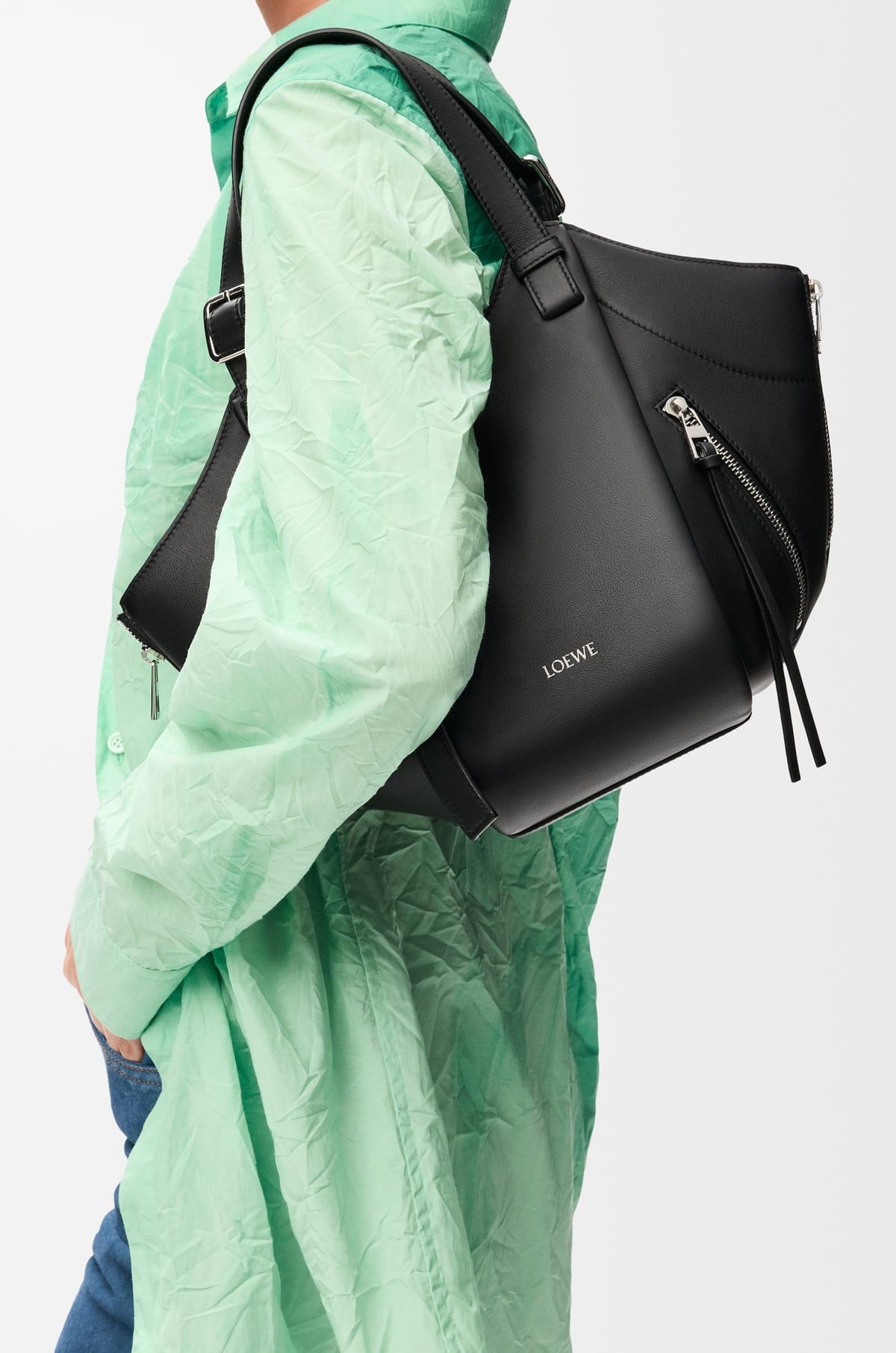  Túi Nữ Loewe Hammock Flip Bag 'Black' 