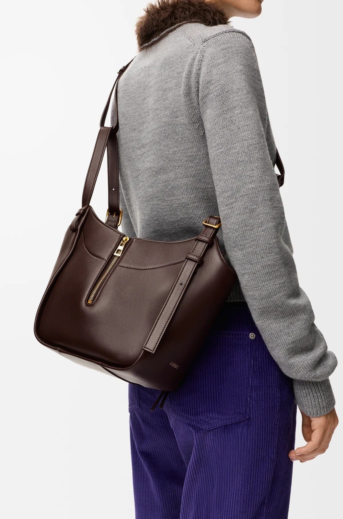  Túi Nữ Loewe Hammock Flip Bag 'Dark Chestnut' 