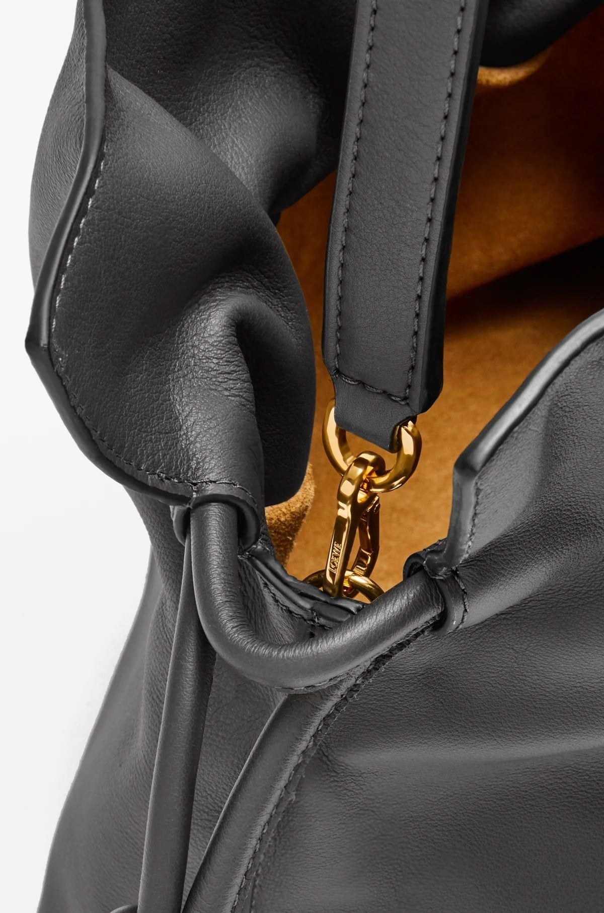  Túi Nữ Loewe Medium Flamenco Clutch 'Black' 