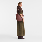  Túi Nữ Longchamp Le Foulonné L Hobo Bag 'Coffee' 