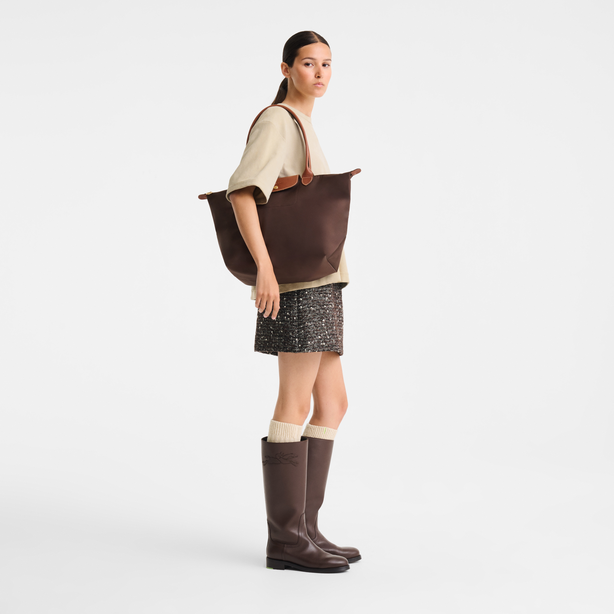  Túi Nữ Longchamp Le Pliage Original L Tote Bag 'Mocha' 
