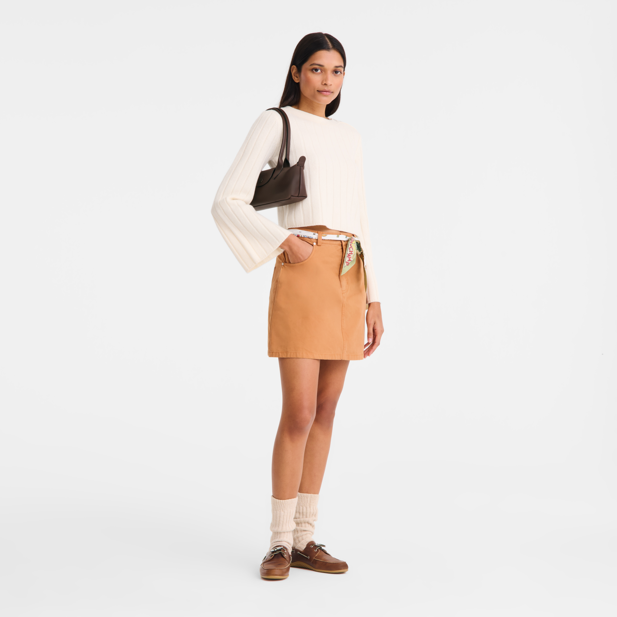  Túi Nữ Longchamp Le Pliage Xtra S Shoulder Bag 'Mocha' 