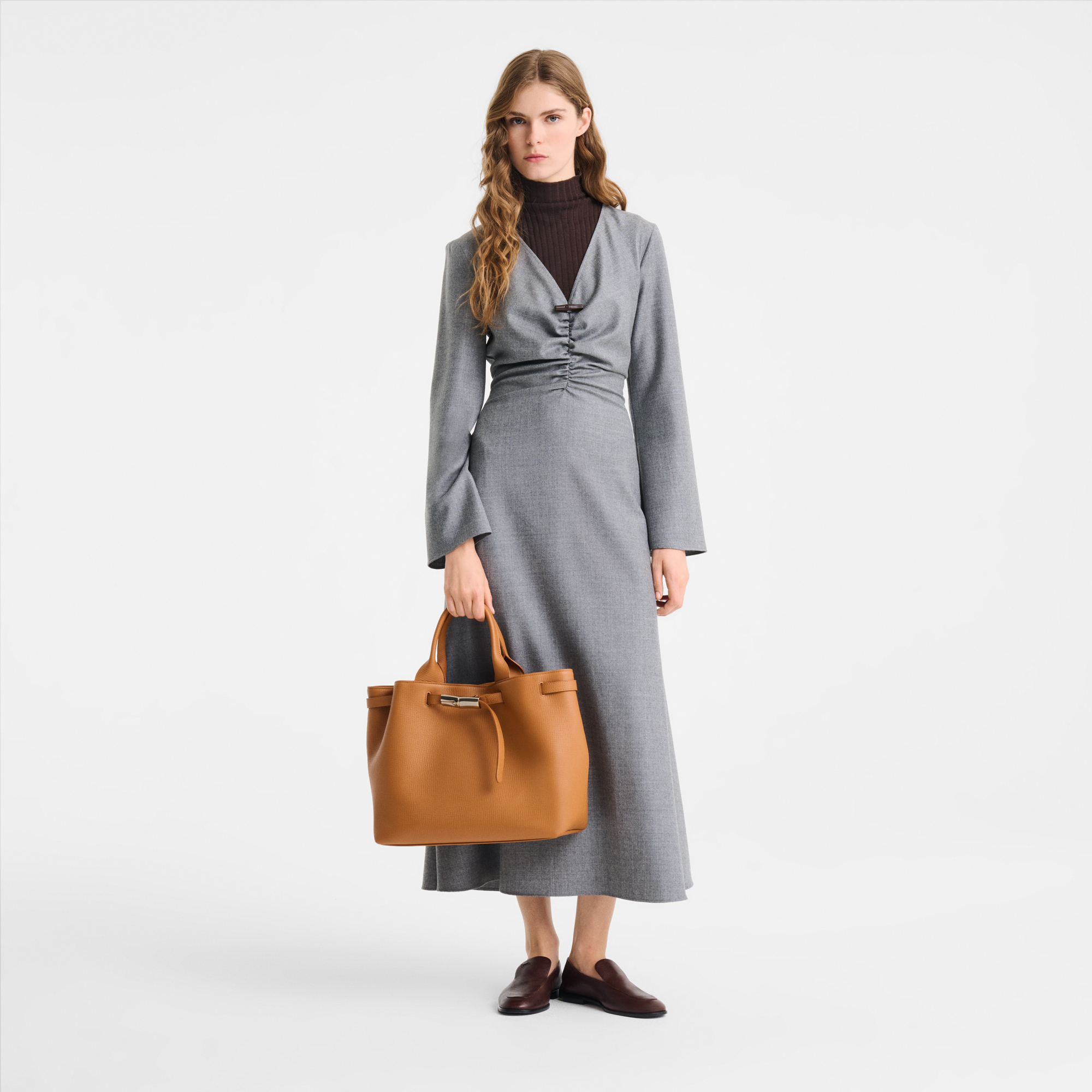  Túi Nữ Longchamp Le Smart L Tote Bag 'Caramel' 