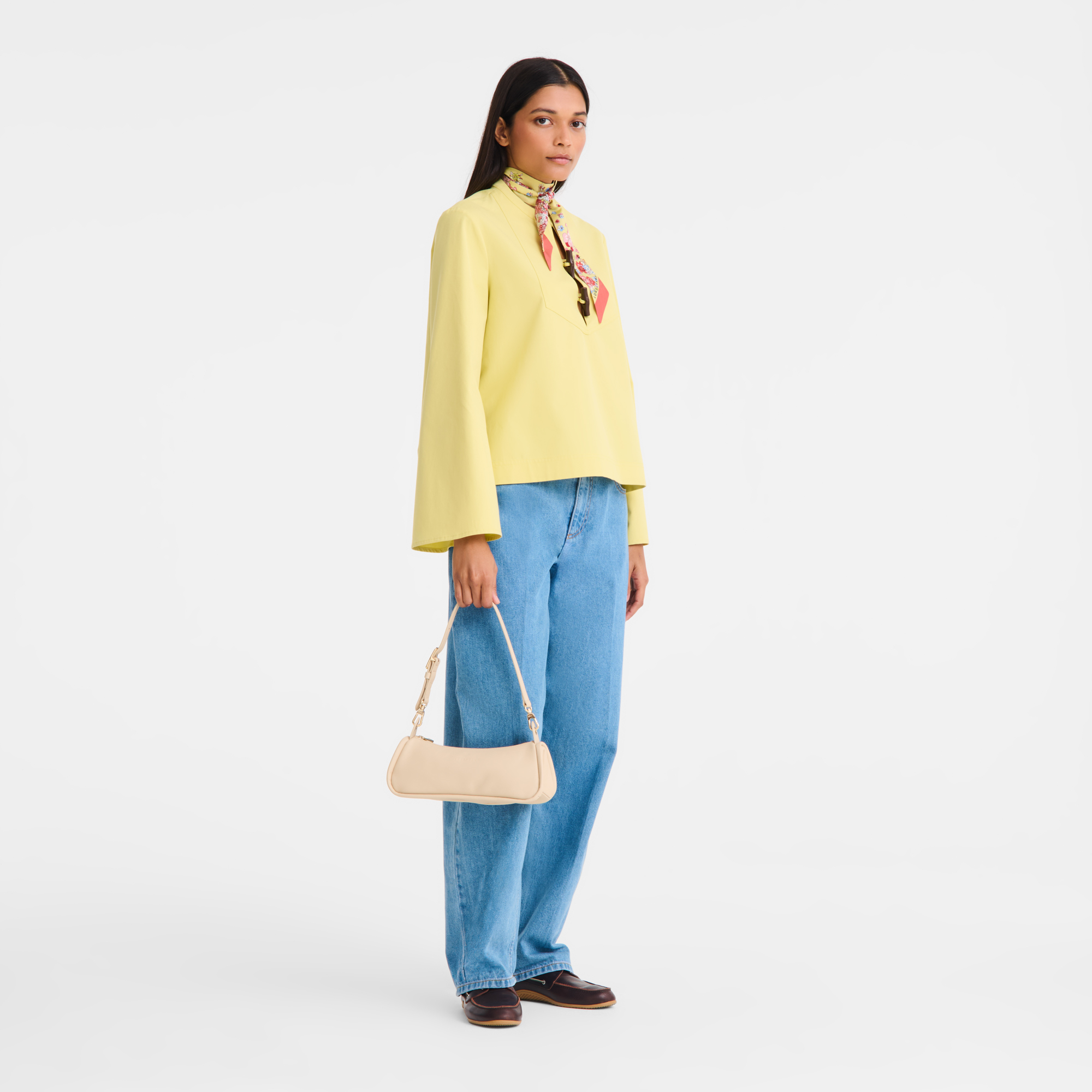  Túi Nữ Longchamp Looong M Shoulder Bag 'Vanilla' 