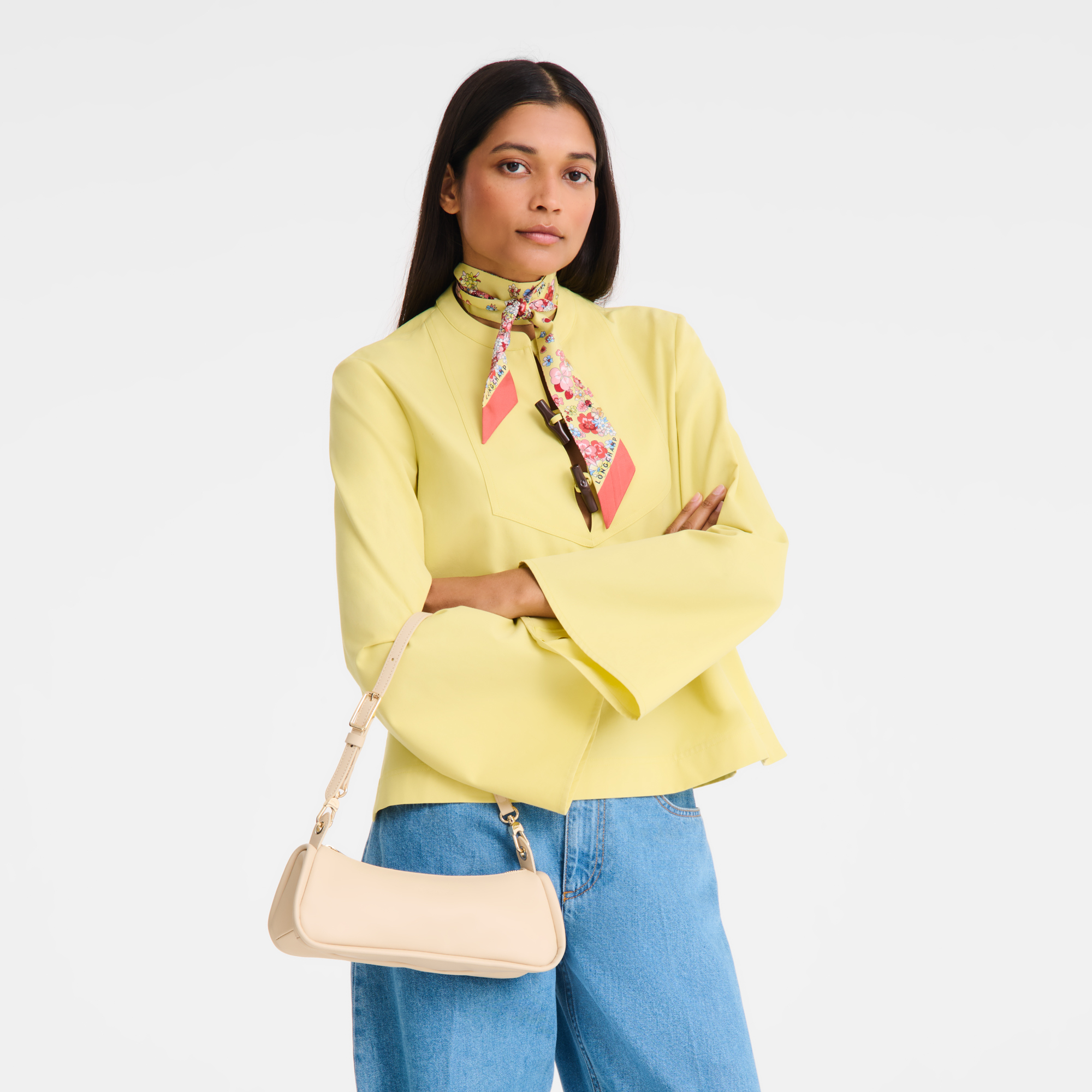  Túi Nữ Longchamp Looong M Shoulder Bag 'Vanilla' 