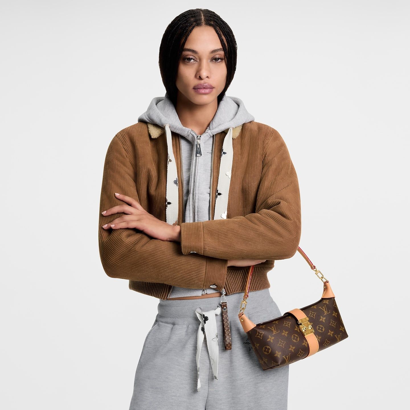  Túi Nữ Louis Vuitton Mia Pochette Pouch 'Brown' 
