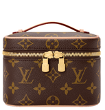  Túi Nữ Louis Vuitton Nice Nano Bijoux Jewellery Case 'Brown' 