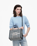  Túi Nữ Marc Jacobs Stripe Canvas Medium 'Dark Blue' 