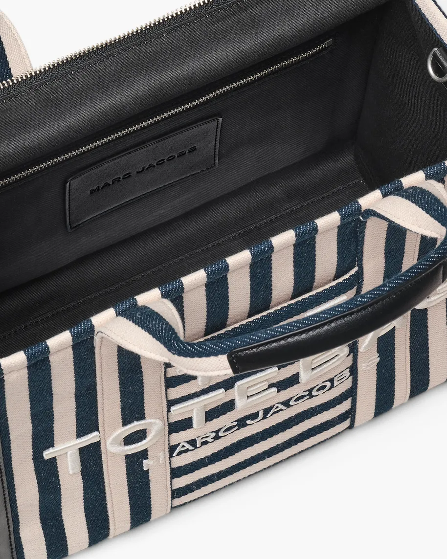  Túi Nữ Marc Jacobs Stripe Canvas Medium 'Dark Blue' 